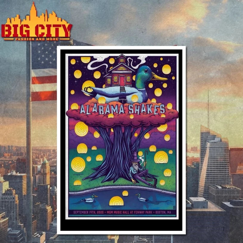 Alabama Shakes Show Boston 9.14.2025 Poster shirt