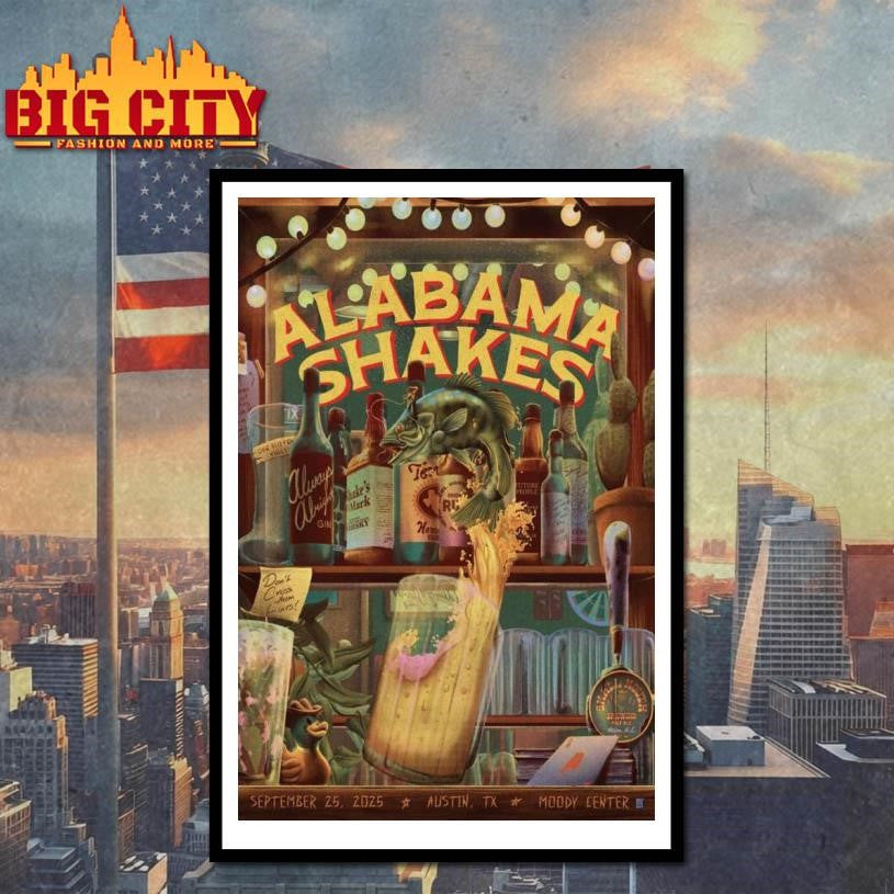 Alabama Shakes Texas 2025 Tour Poster Shirt