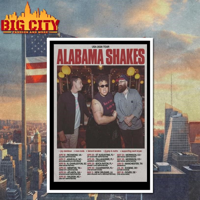 Alabama Shakes US Tour February 2026 Poster Shirt