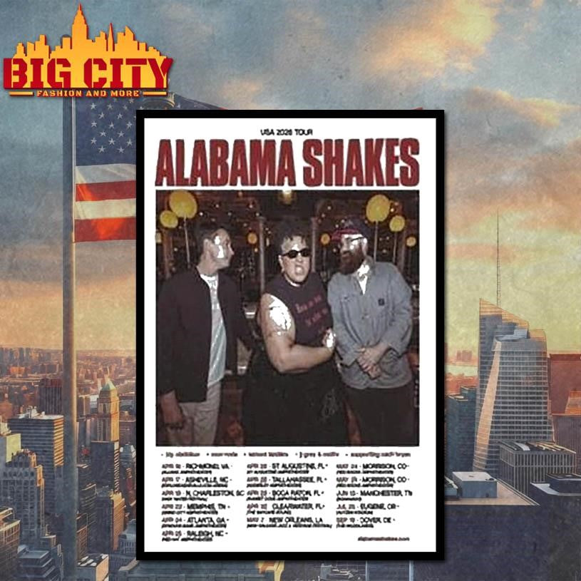Alabama Shakes Usa Tour 2026 Shirt