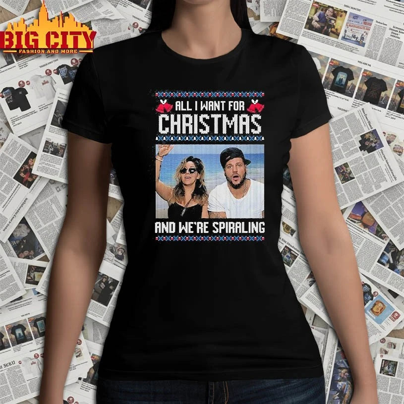 All I Want For Christmas And We’re Spiraling Jersey Shore shirt