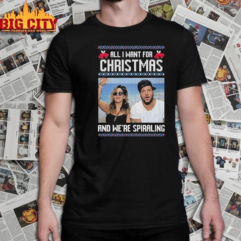 All I Want For Christmas And We’re Spiraling Jersey Shore shirt
