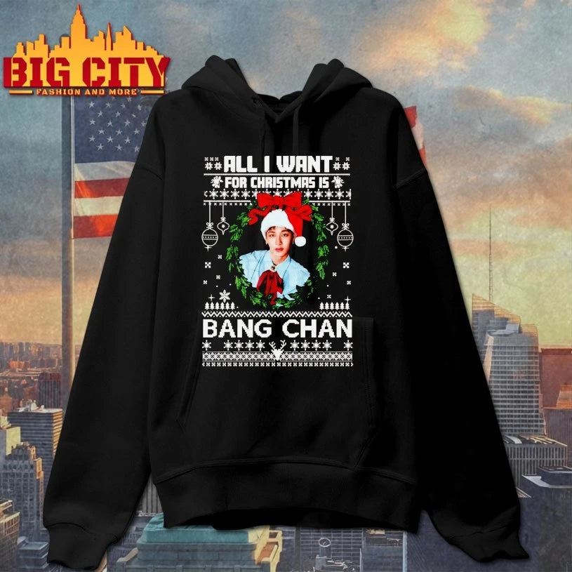 All I Want For Christmas Is Bang Chan ugly christmas shirt