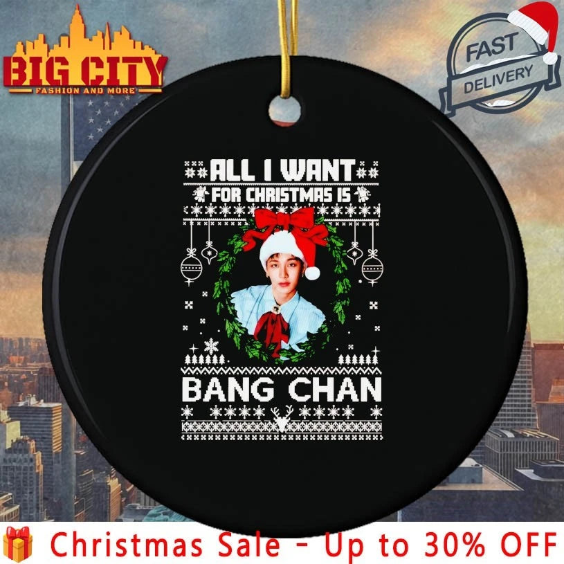 All I Want For Christmas Is Bang Chan ugly christmas shirt