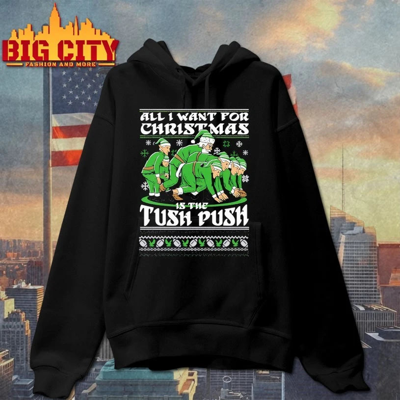All I Want For Christmas Is The Tush Push ugly christmas shirt
