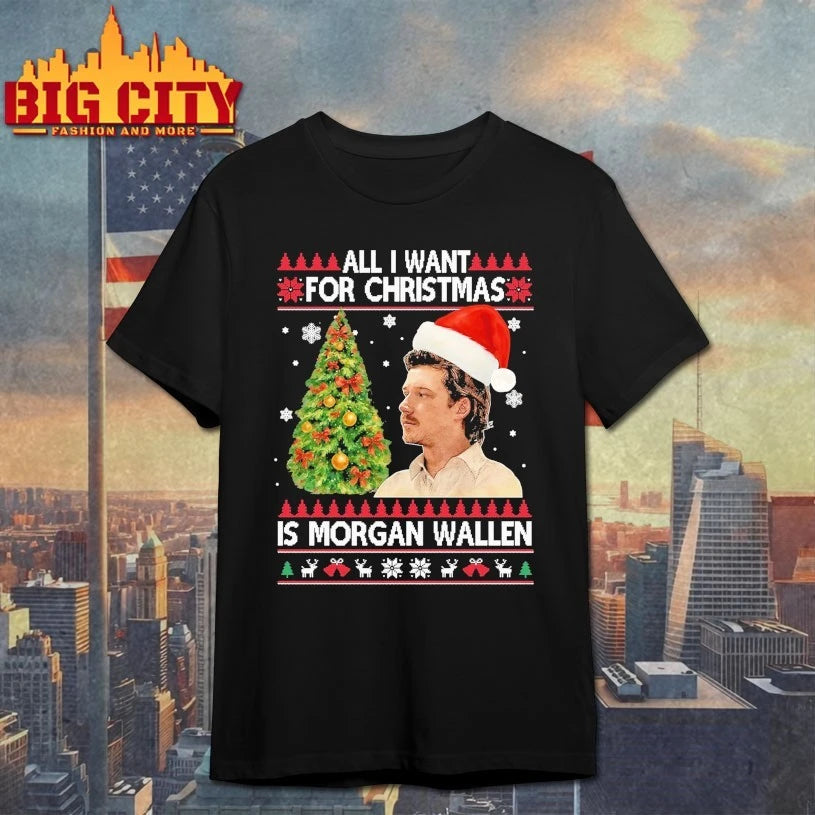 All I Want for Christmas Is Morgan Wallen Wallen Still The Problem Tour 2026 Ugly christmas shirt