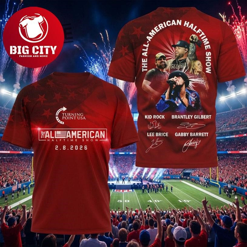 All The American Halftime Show 2026 Two Sided Shirt