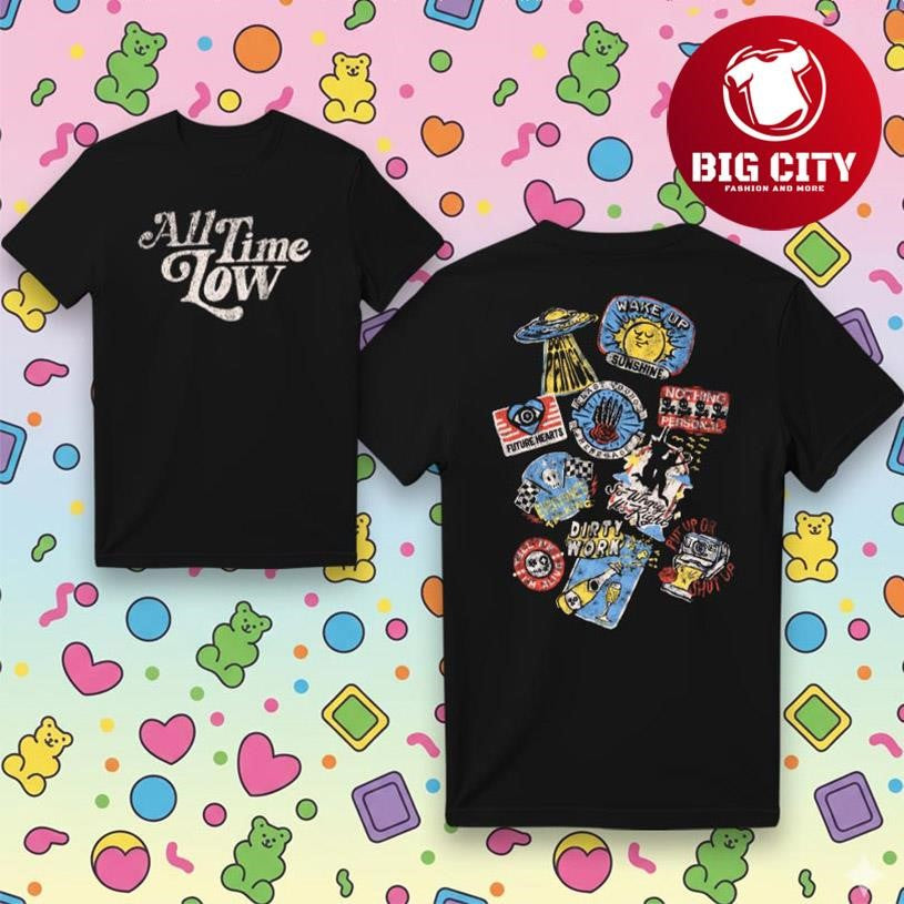All Time Low Albums Sticker Two Sided Shirt
