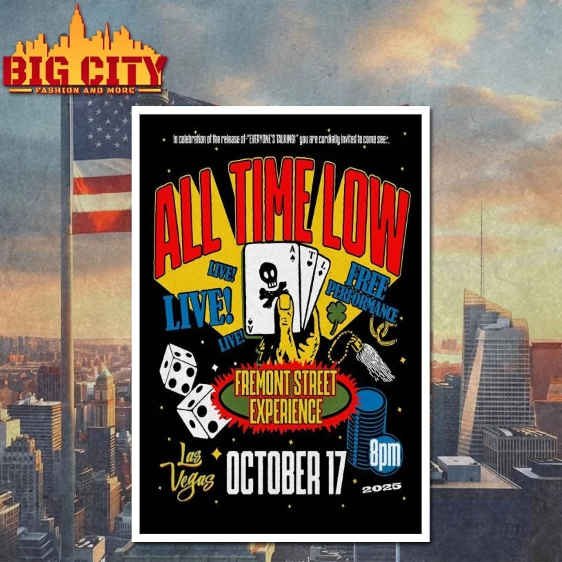 All Time Low Oct 17 2025 Live In Las Vegas NV Poster Shirt