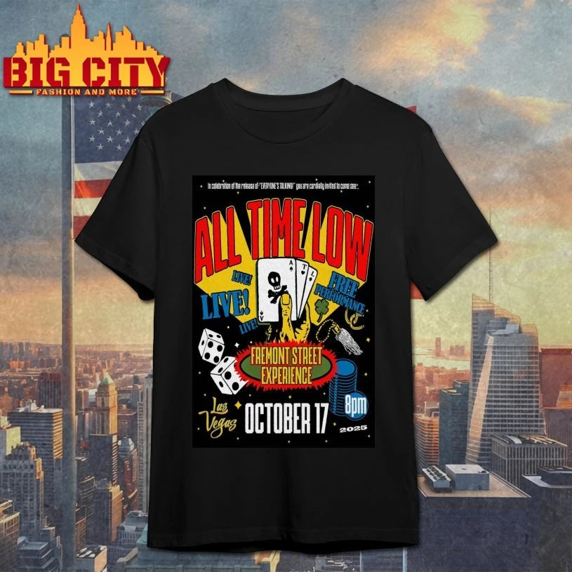 All Time Low Oct 17 2025 Live In Las Vegas NV Poster Shirt