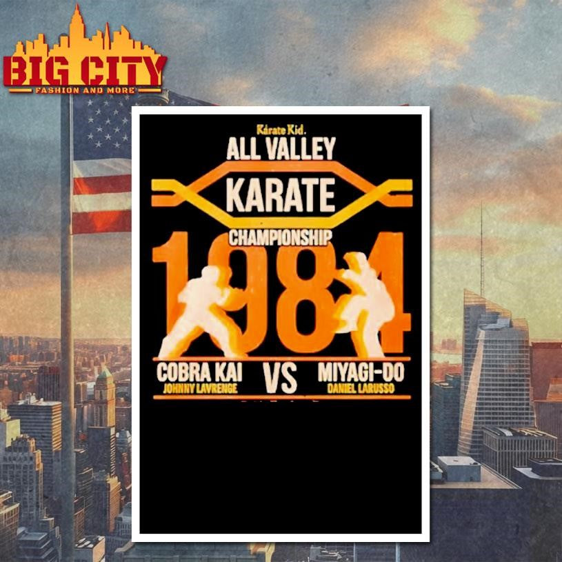All Valley Karate Championship 1984 Cobra Kai Vs Miyagi Do Karate Kid Shirt