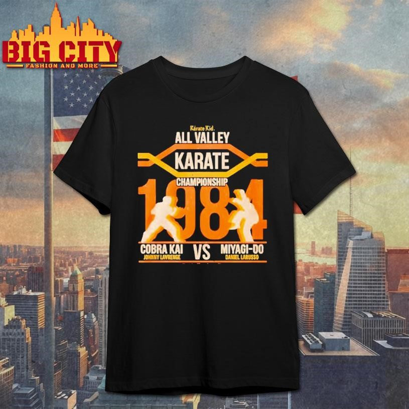 All Valley Karate Championship 1984 Cobra Kai Vs Miyagi Do Karate Kid Shirt