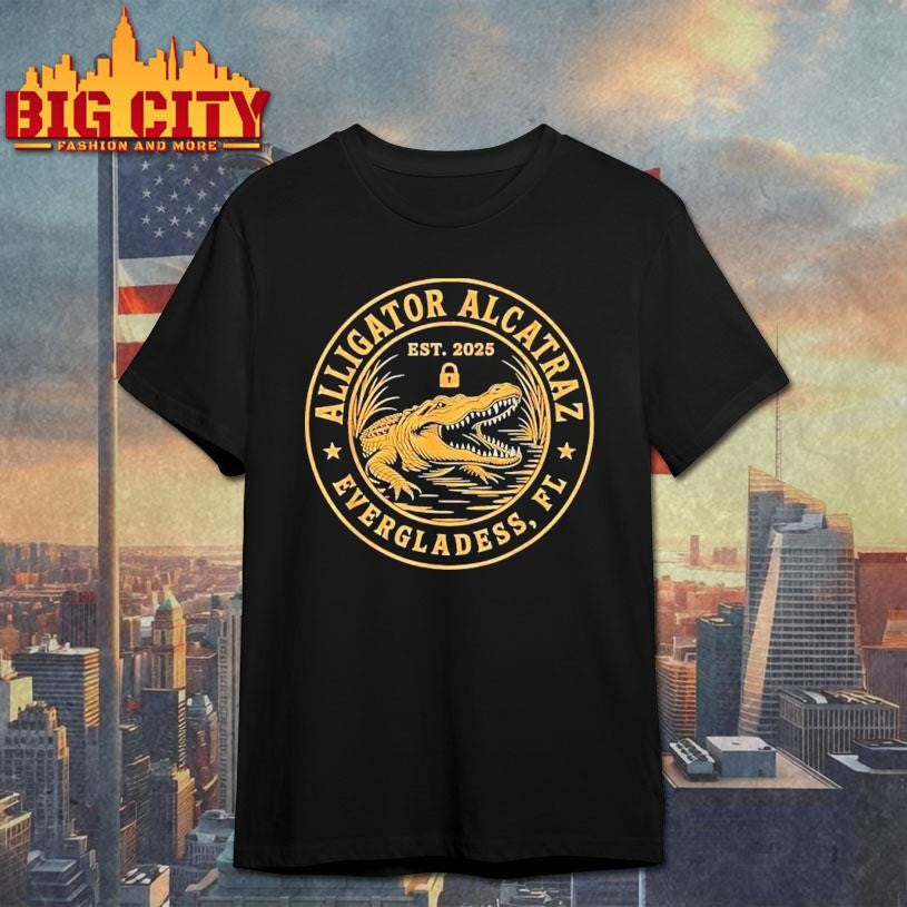 Alligator Alcatraz Florida Everglades Parody Est 2025 Shirt