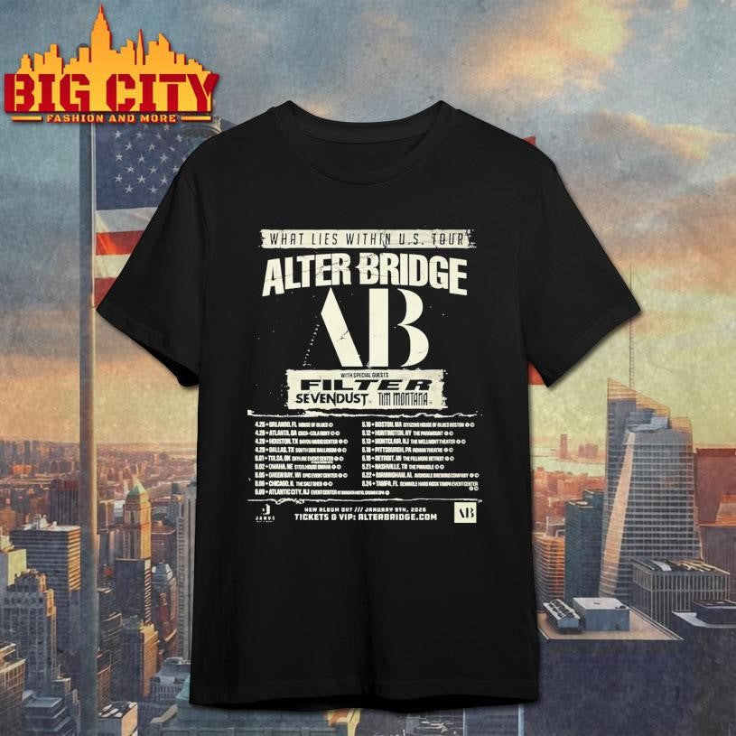 Alter Bridge What Lies Within Tour 2026 Shirt