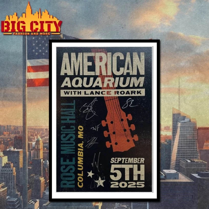 American Aquarium Columbia, MO Event Sep 5 2025 Poster Shirt