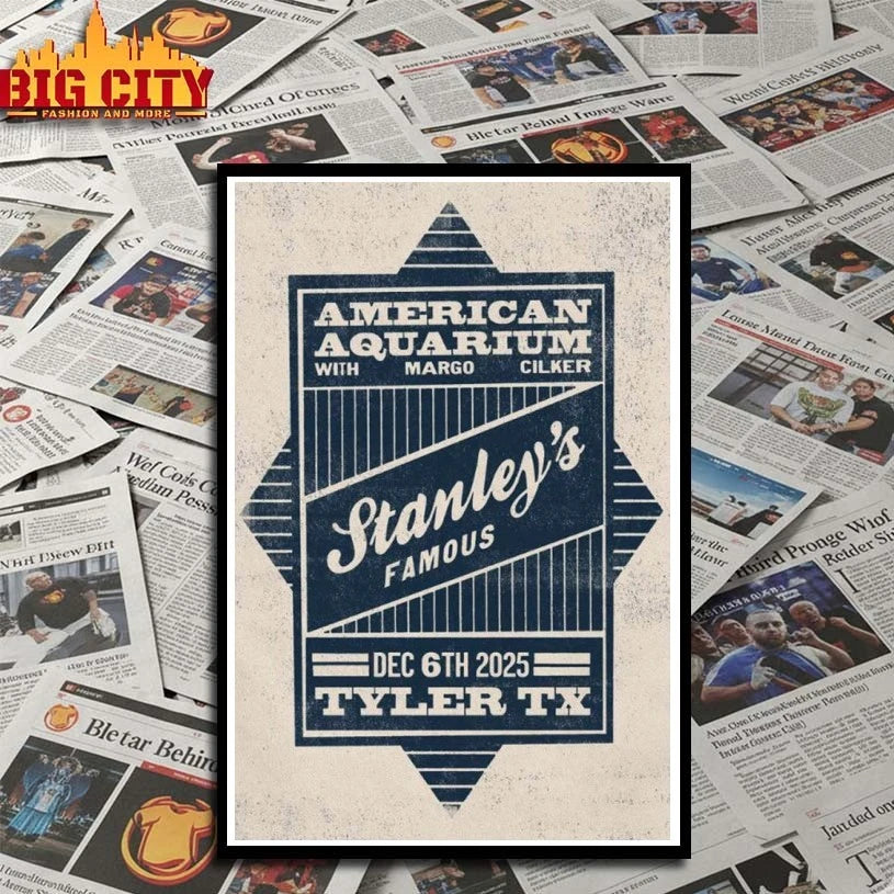 American Aquarium Margo Cilker Tyler, TX Dec 6 2025 Poster shirt