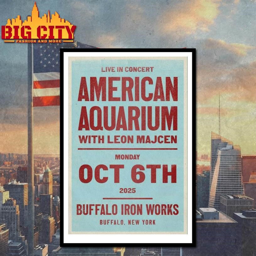 American Aquarium Oct 6th 2025 Buffalo NY Poster shirt