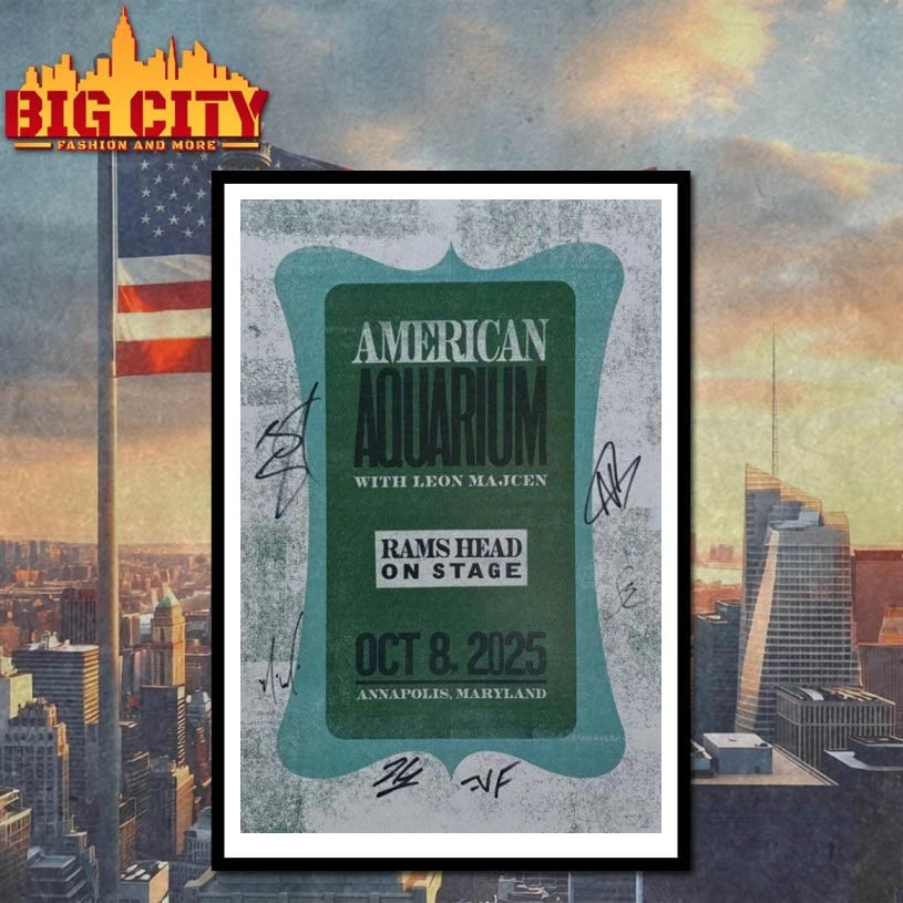 American Aquarium Rams Head On Stage MD Poster shirt