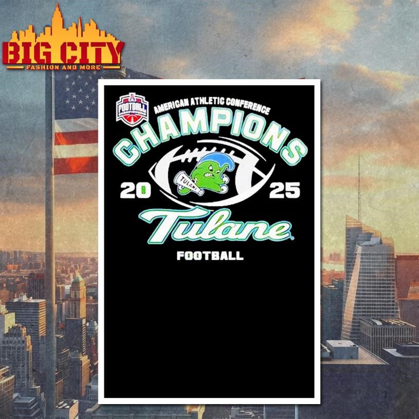 American Conference Champions Tulane Green Wave Shirt