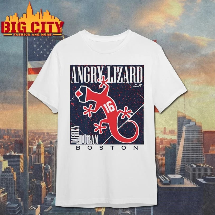 Angry Lizard Jarren Duran Boston Baseball Shirts