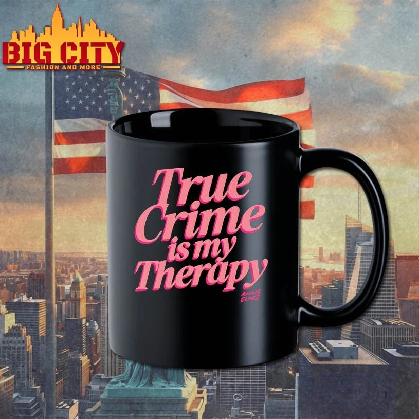 Annie Elise Merch True Crime Is My Therapy Puff Print Shirt