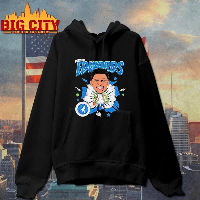 Anthony Edwards Big Head Caricature Minnesota Timberwolves Shirt