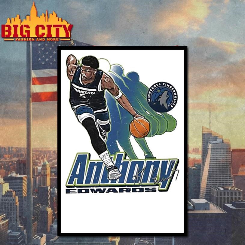 Anthony Edwards Minnesota Timberwolves Signature 5 Retro Vibe shirt