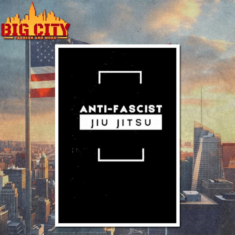 Anti Fascist Jiu Jitsu Shirt Martial Arts Political Statement Shirt
