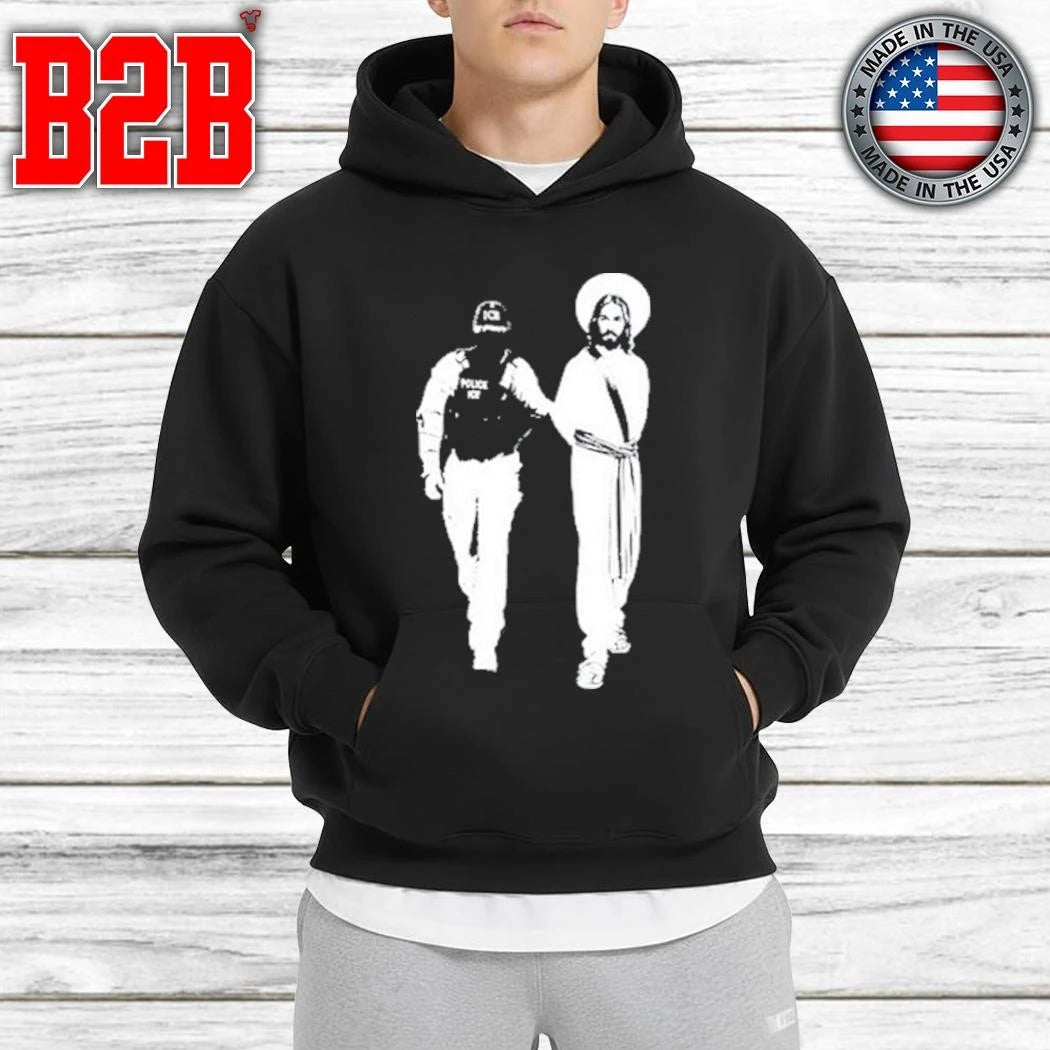 Anti Ice Jesus Arrested Parody Shirt