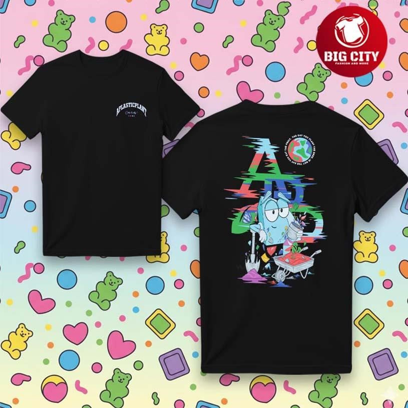 Aplasticplant Glitch Gardener 2025 Two Sided Shirt
