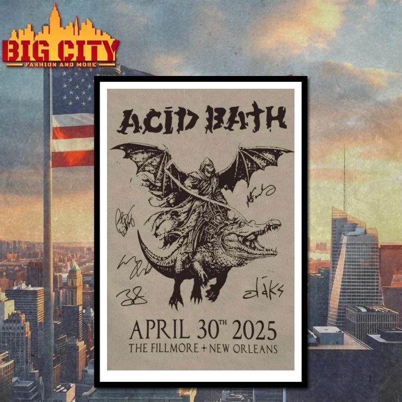 Apr 30 2025 Poster Fillmore + New Orleans Acid Bath Poster shirt