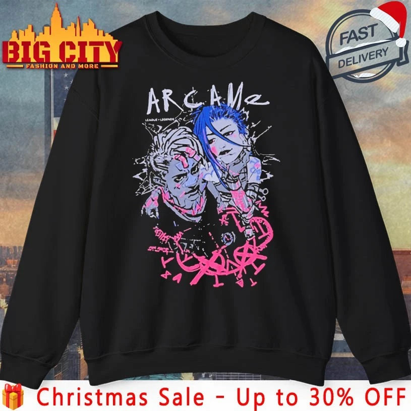 Arcane Jinx And Ekko Graphic Shirt