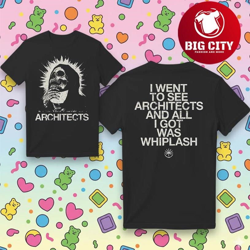 Architects All I Got Was Whiplash Stone Wash Two Sided Shirt