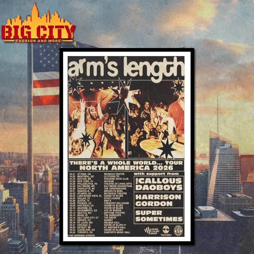 Arm_s Length North America Tour 2026 Poster Shirt