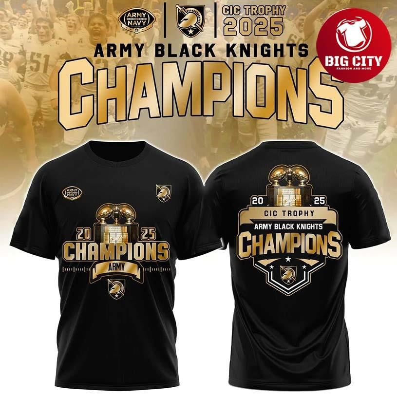 Army Black Knights CIC trophy Champions Two Sided Shirt