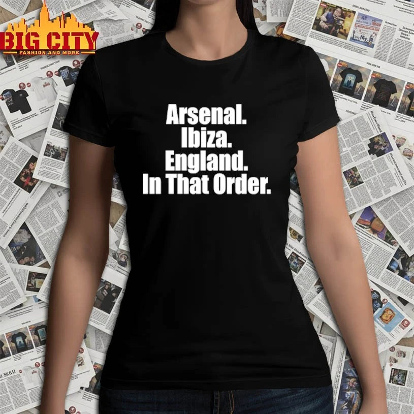 Arsenal Ibiza England In That Order shirt