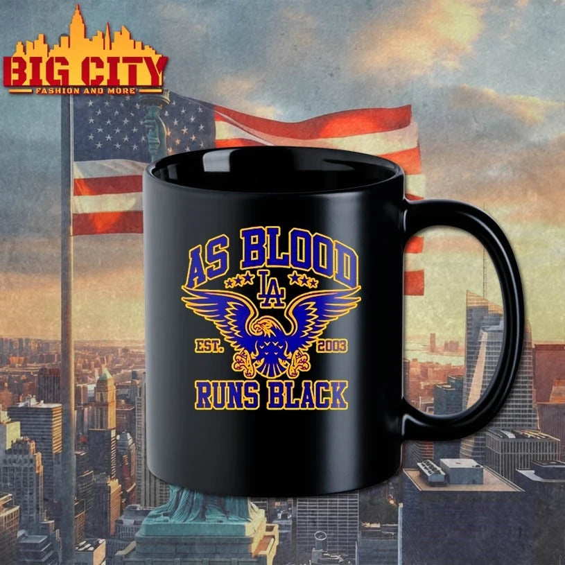 As Blood Runs Black Eagle Crest Purple and Gold EST 2003 shirt