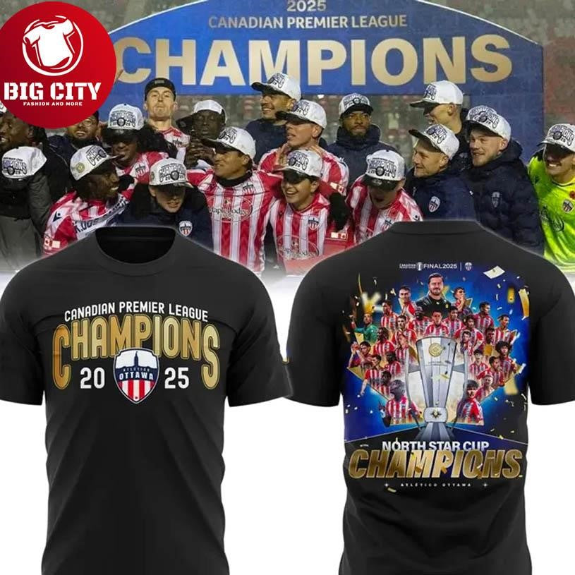 Atlético Ottawa 2025 Canadian Premier League Champions Two Sided Shirt