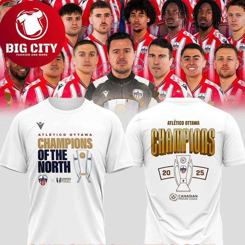 Atlético Ottawa Champions Of The North 2025 Two Sided Shirt
