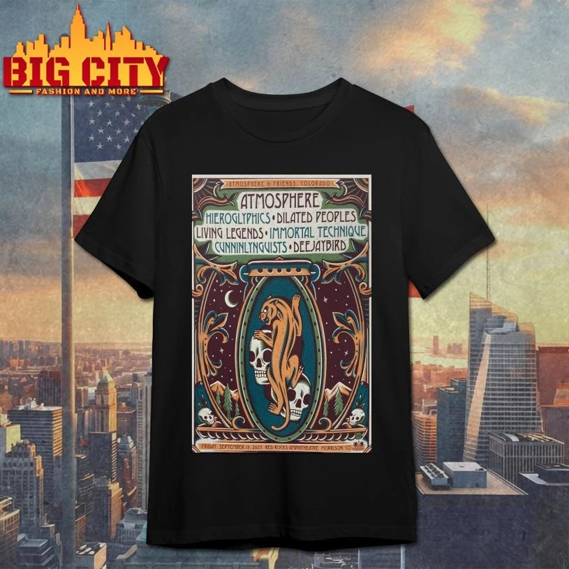 Atmosphere &amp; Friends Show Colorado 2025 Poster shirts