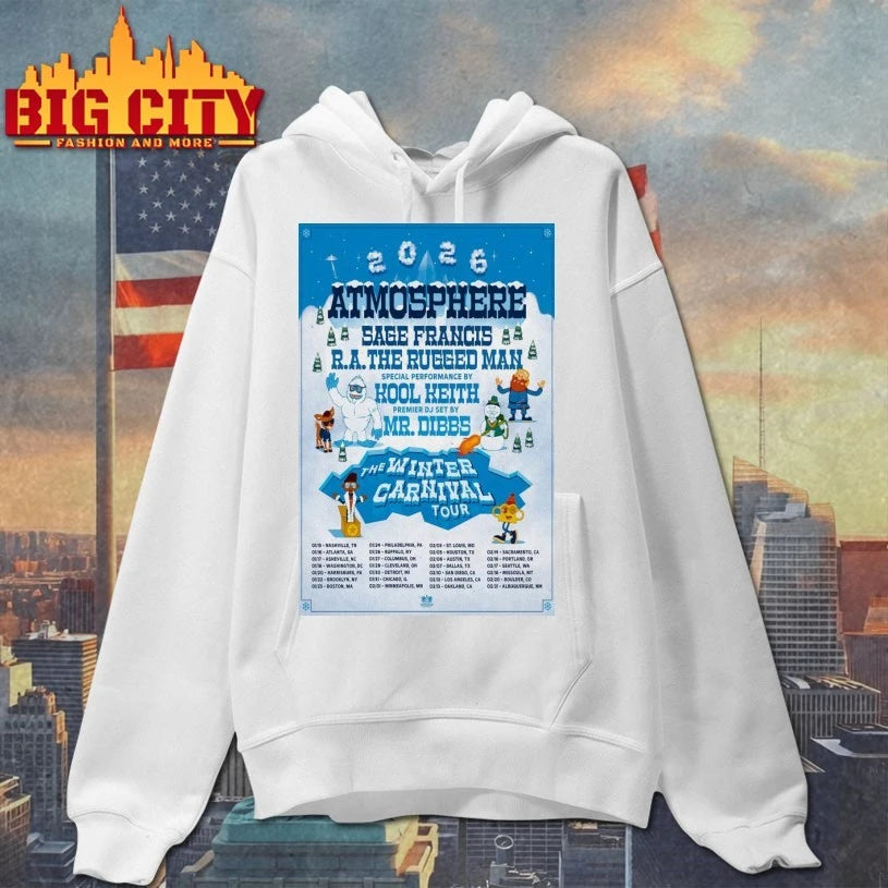 Atmosphere The Winter Carnival Tour 2026 Poster shirts