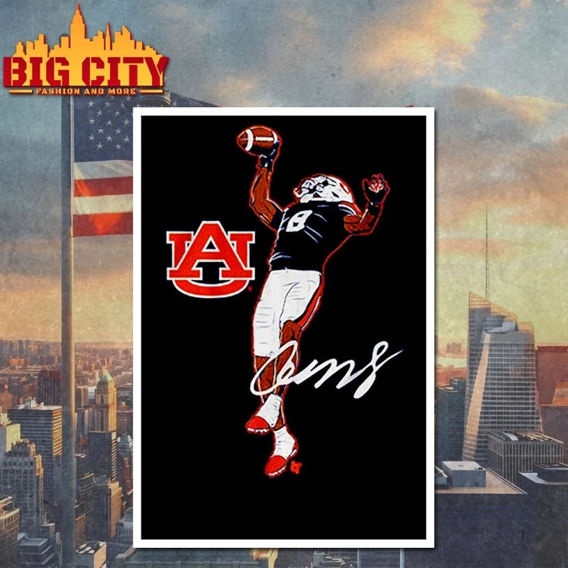 Auburn Football Cam Coleman Superstar Pose shirt