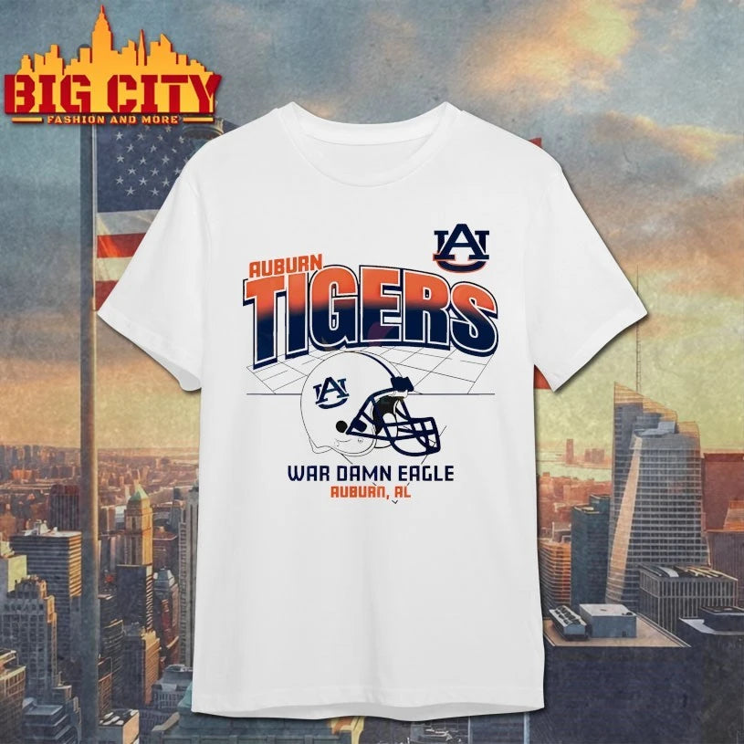 Auburn Tigers Football Helmet Grid War Damn Eagle Shirt