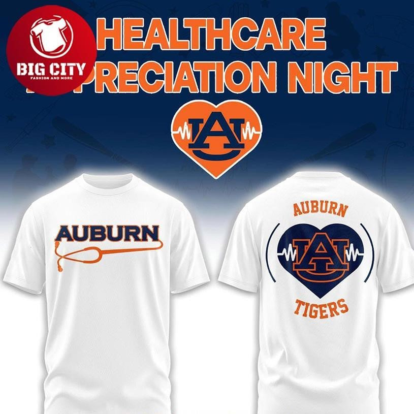 Auburn Tigers x Healthcare Appreciation Night 2026 Two Sided Shirt
