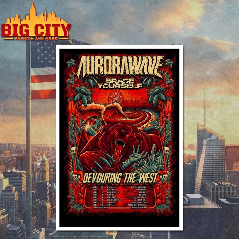Aurorawave Devouring The West Tour 26 Poster shirt