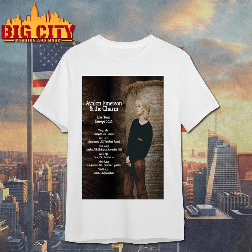 Avalon Emerson Tour Europe 2026 Poster Shirt