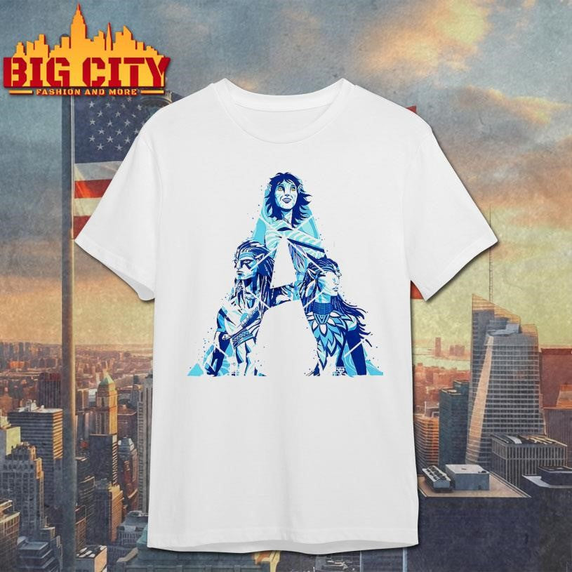 Avatar Fire And Ash Jake Sully Neytiri &amp; Kiri Movie Logo shirt