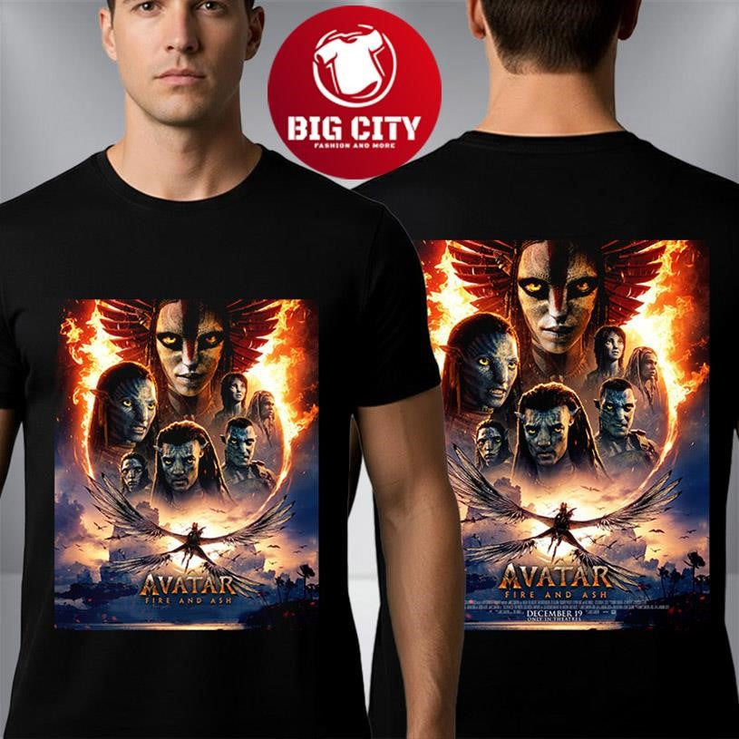 Avatar Fire And Ash New Poster Only In Theaters On December 19 2025 Two Sided Shirt