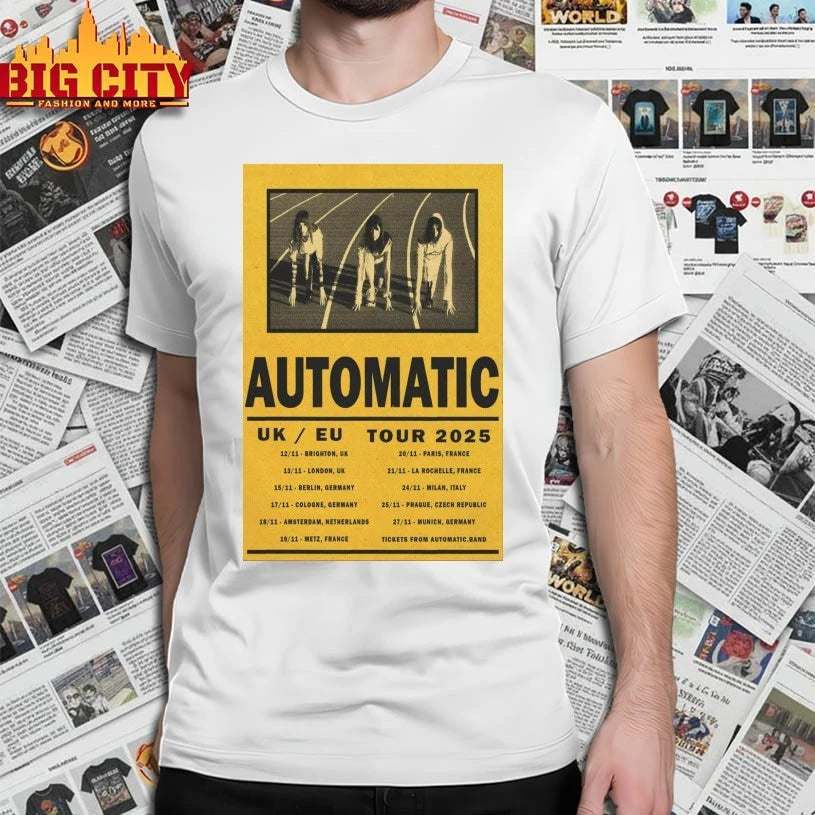 Awesome Automatic UK EU Tour 2025 Poster Shirts