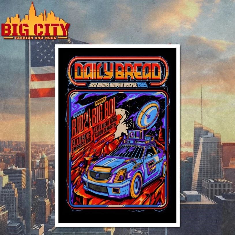 Awesome Daily Bread Red Rocks Shows On Oct 25-26 2025 In Morrison CO Poster shirt